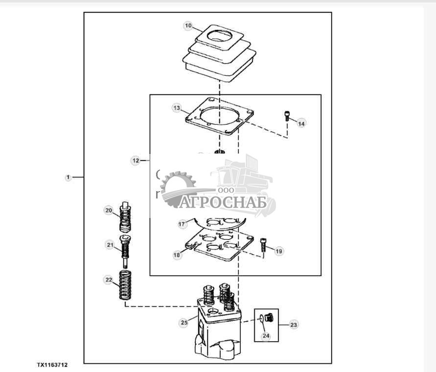 Joystick Valve Components 